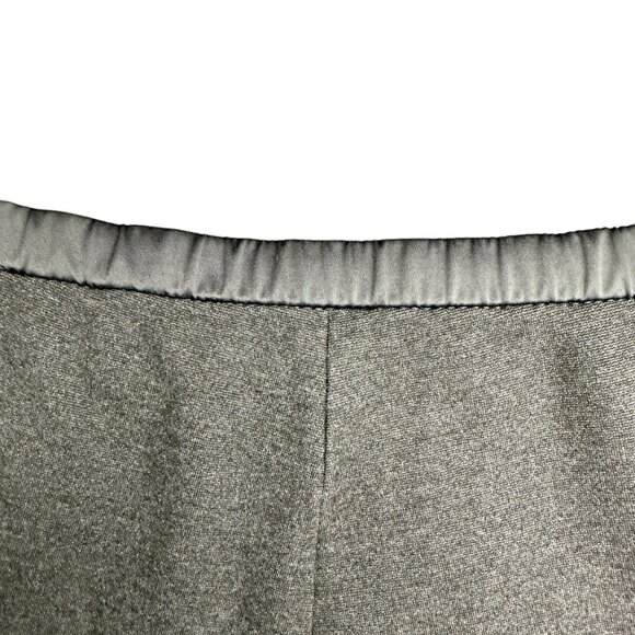 Women's LAFAYETTE 148 NEW YORK Pintuck Ponte Skinny Pants Gray/Blk.‎ | Size L - Picture 5 of 8